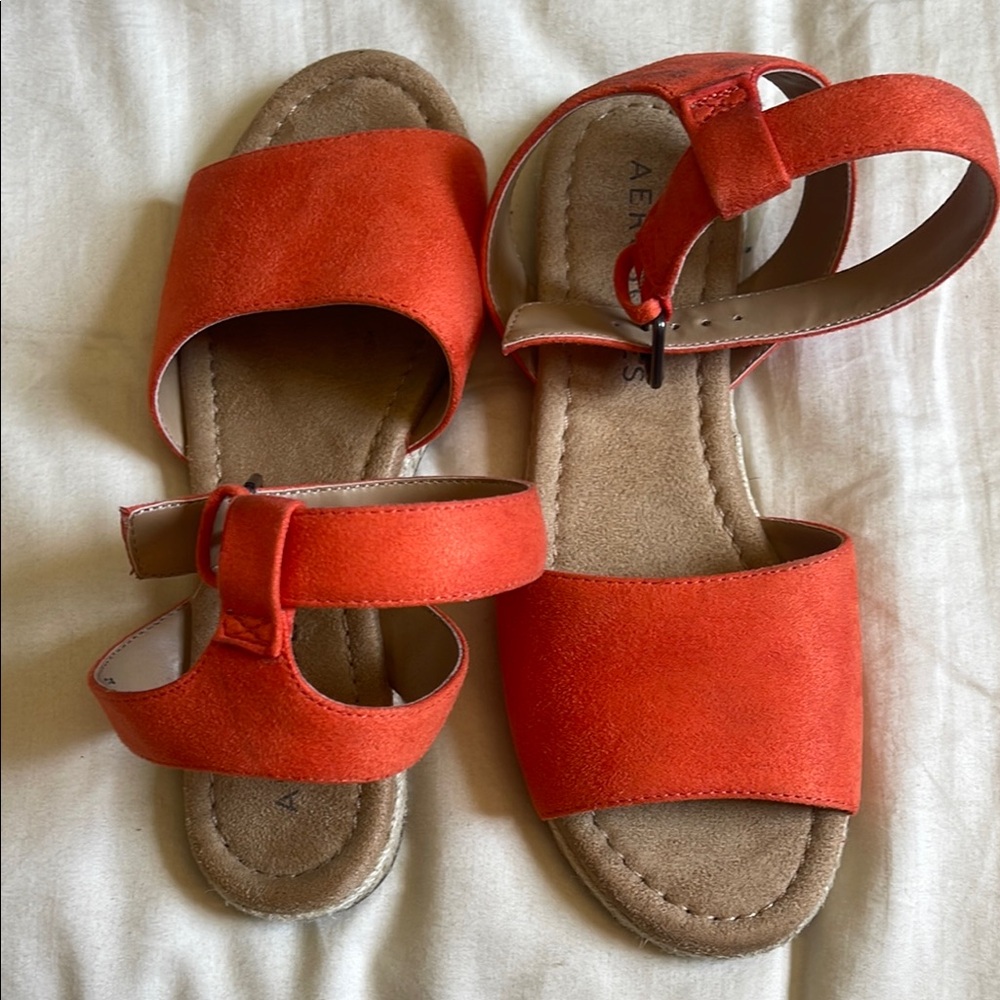 AEROSOLES Orange Strappy Sandal